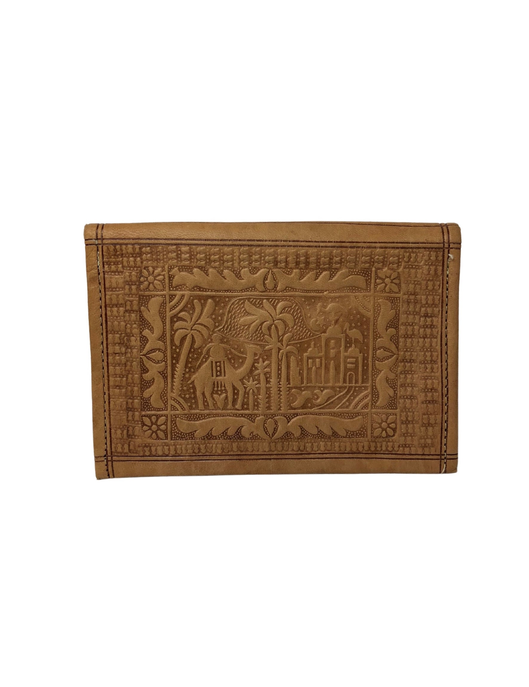 Portefeuille Marocain Ancien En Cuir Souple - Moitié XXe Siècle - Occasion - Marron