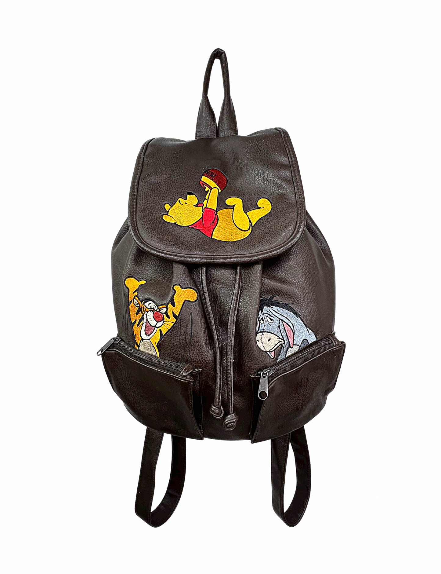 90’s Winnie the Pooh Tiger Eeyore Faux Leather Backpack