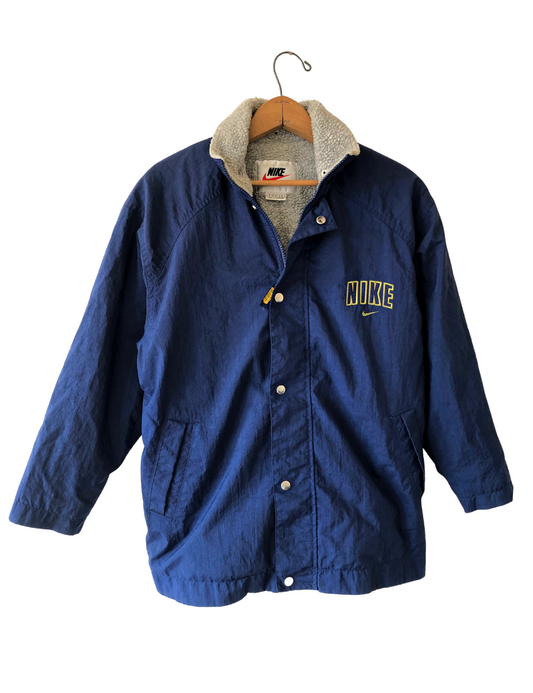 90’s NIKE Swoosh Sherpa Lined Coach Jacket