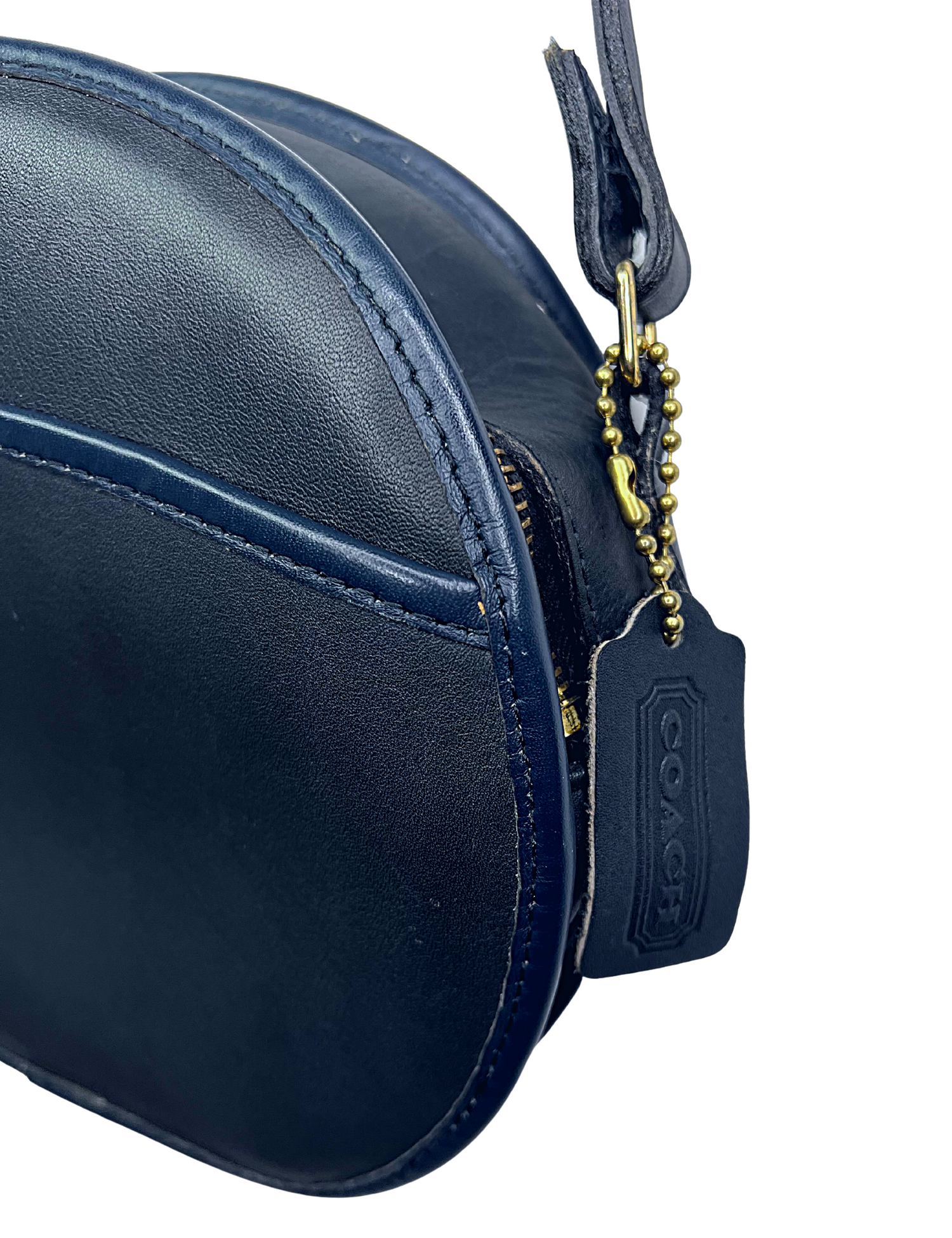 Vintage COACH Chester Canteen Navy Blue Leather Watson Purse