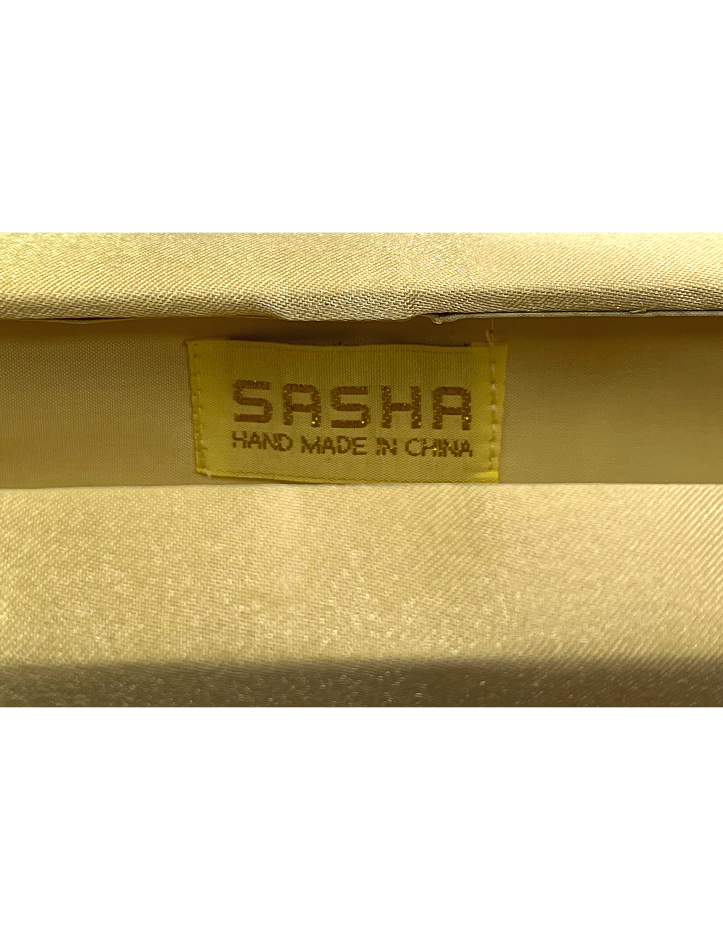 Vintage 00’s Y2K Sasha Gold Rectangle Mini Micro Purse