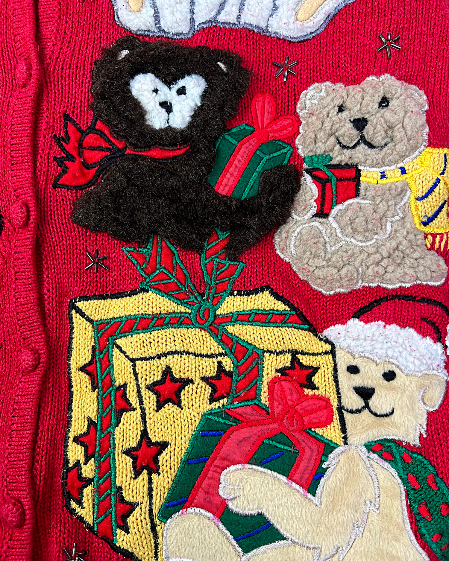 Fuzzy christmas outlet sweater