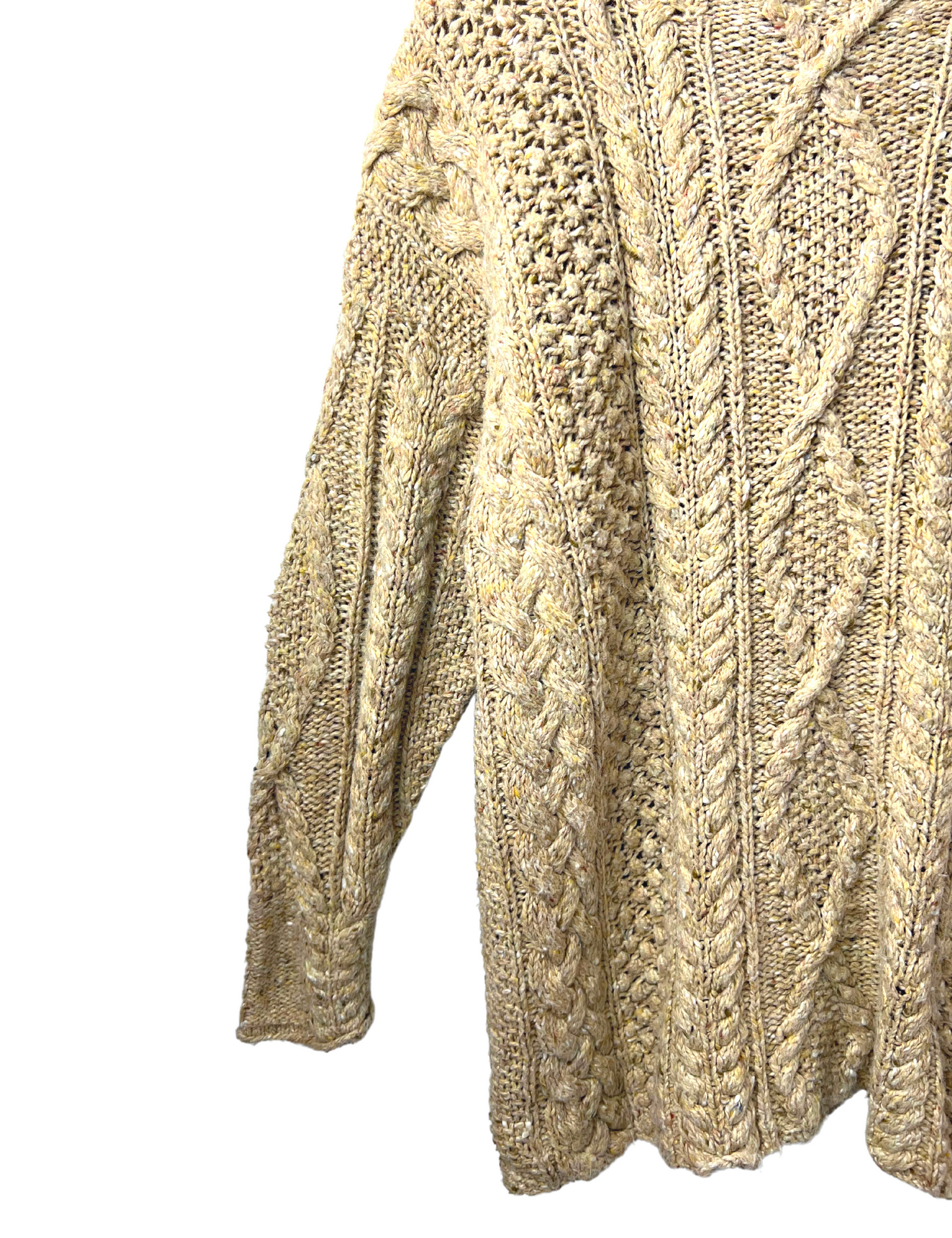 90’s Express Cable Knit Angora Chunky Mockneck Sweater