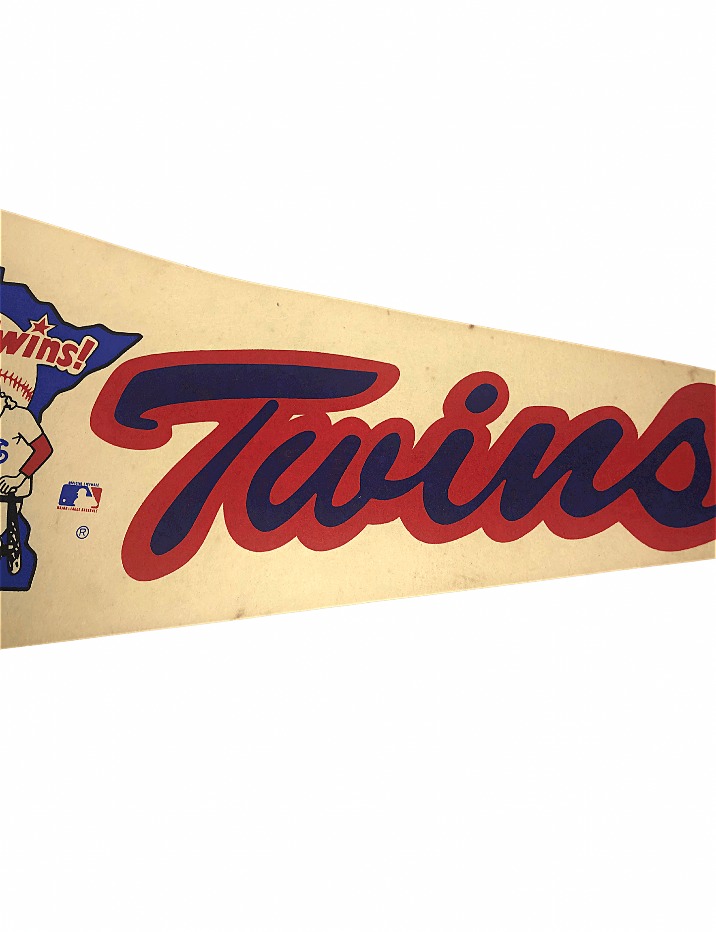 Vintage 1960’s Minnesota Twins Baseball Felt Pennant 30” x 12”