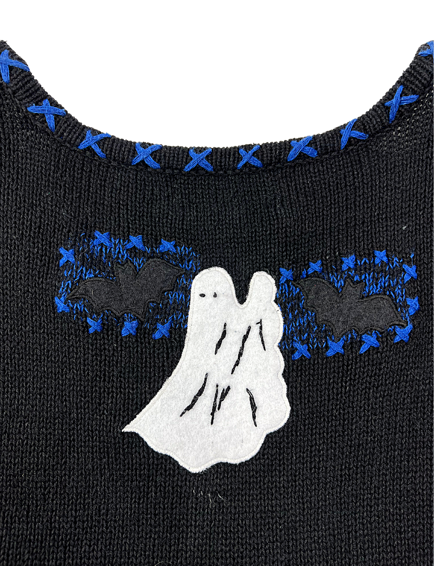 90’s Halloween Trick or Treat Pumpkins Chunky Sweater Vest