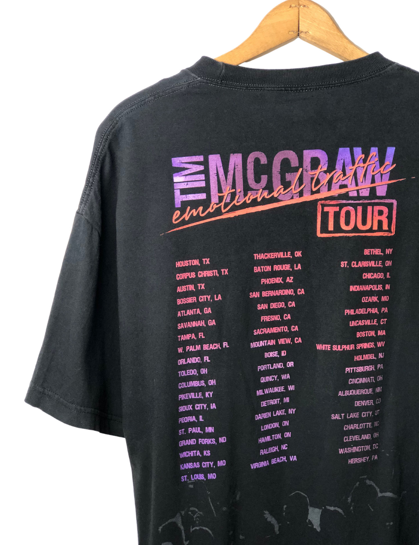 2012 Tim McGraw Emotional Traffic Tour Country Concert Tshirt Size XL